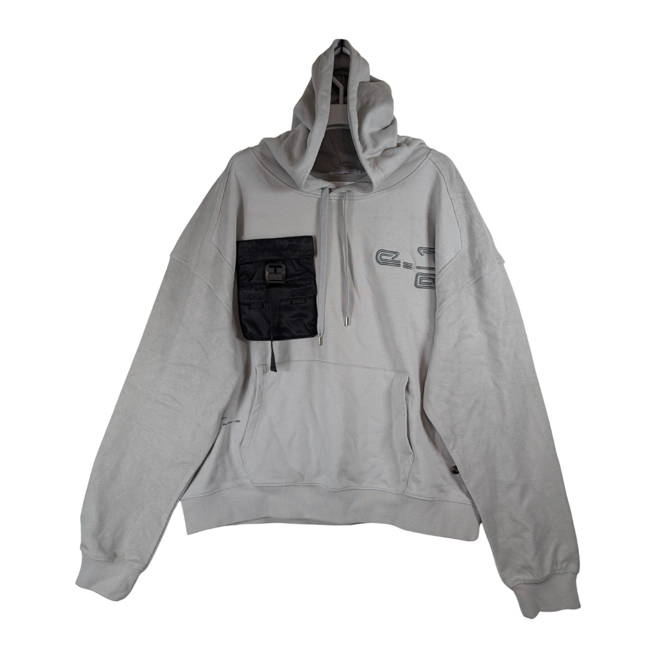 Evolve X Seven Quarters Snap On Pocket Heavyweight Hoodie Grey Men’s Size Xl